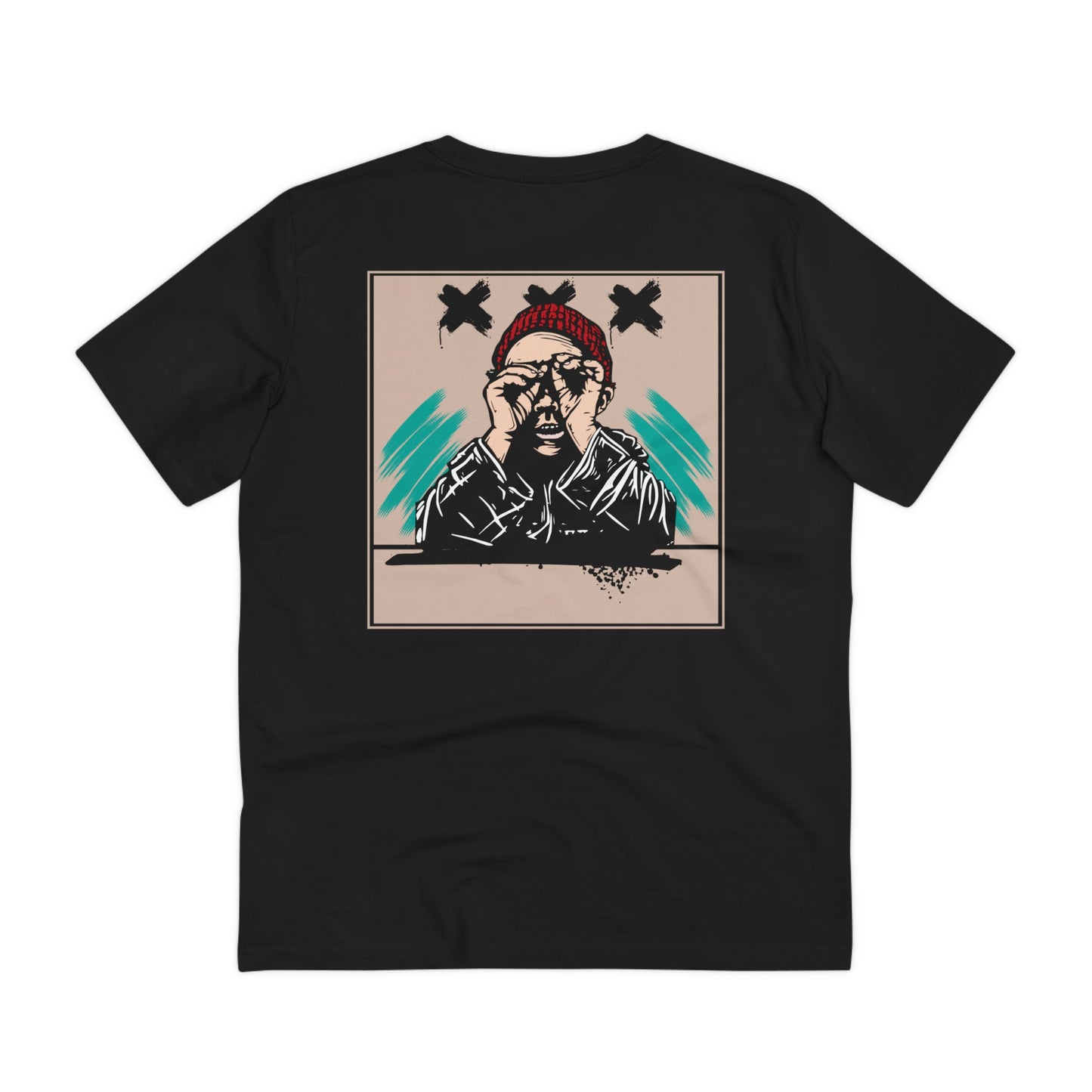 Vision T-shirt zwart unisex biologisch katoen Black and Sol