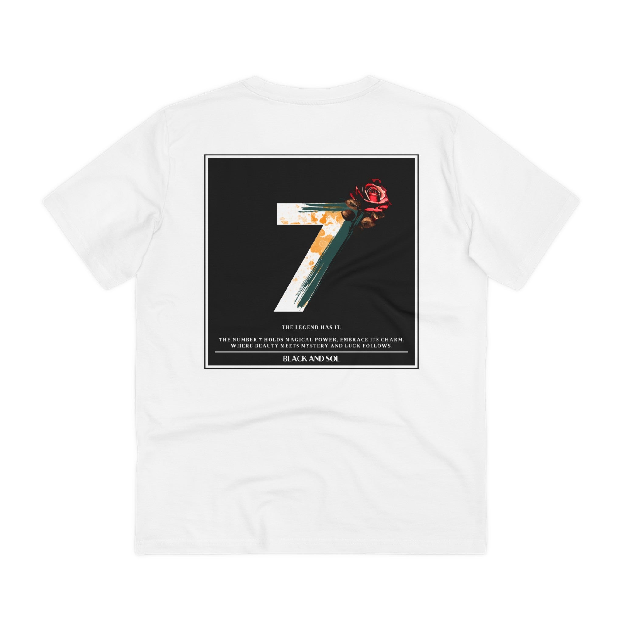 Lucky Number 7 T-Shirt Normal & Oversized Fit | Black and Sol