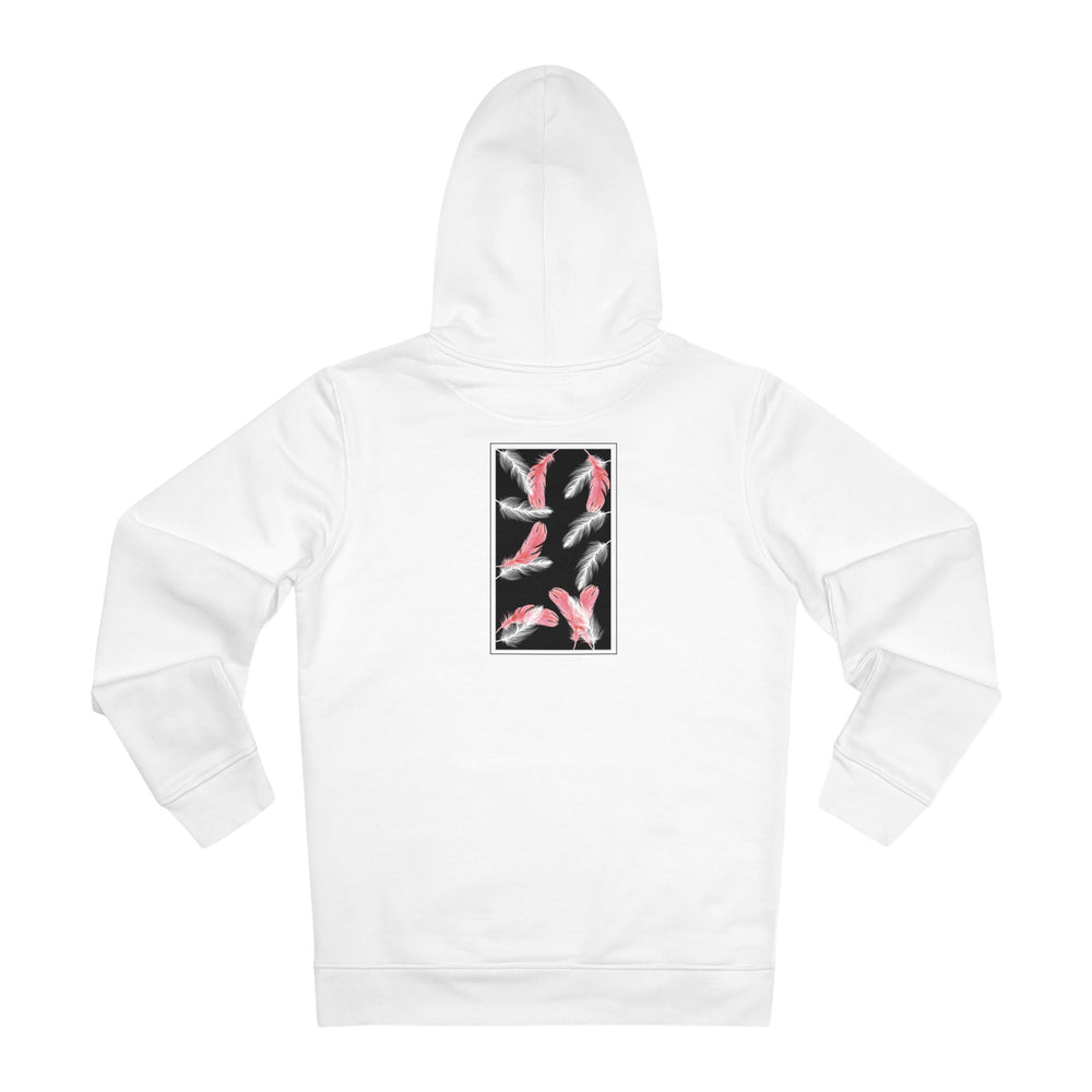 FeatherFleece hoodie achterkant wit- heavyweight unisex