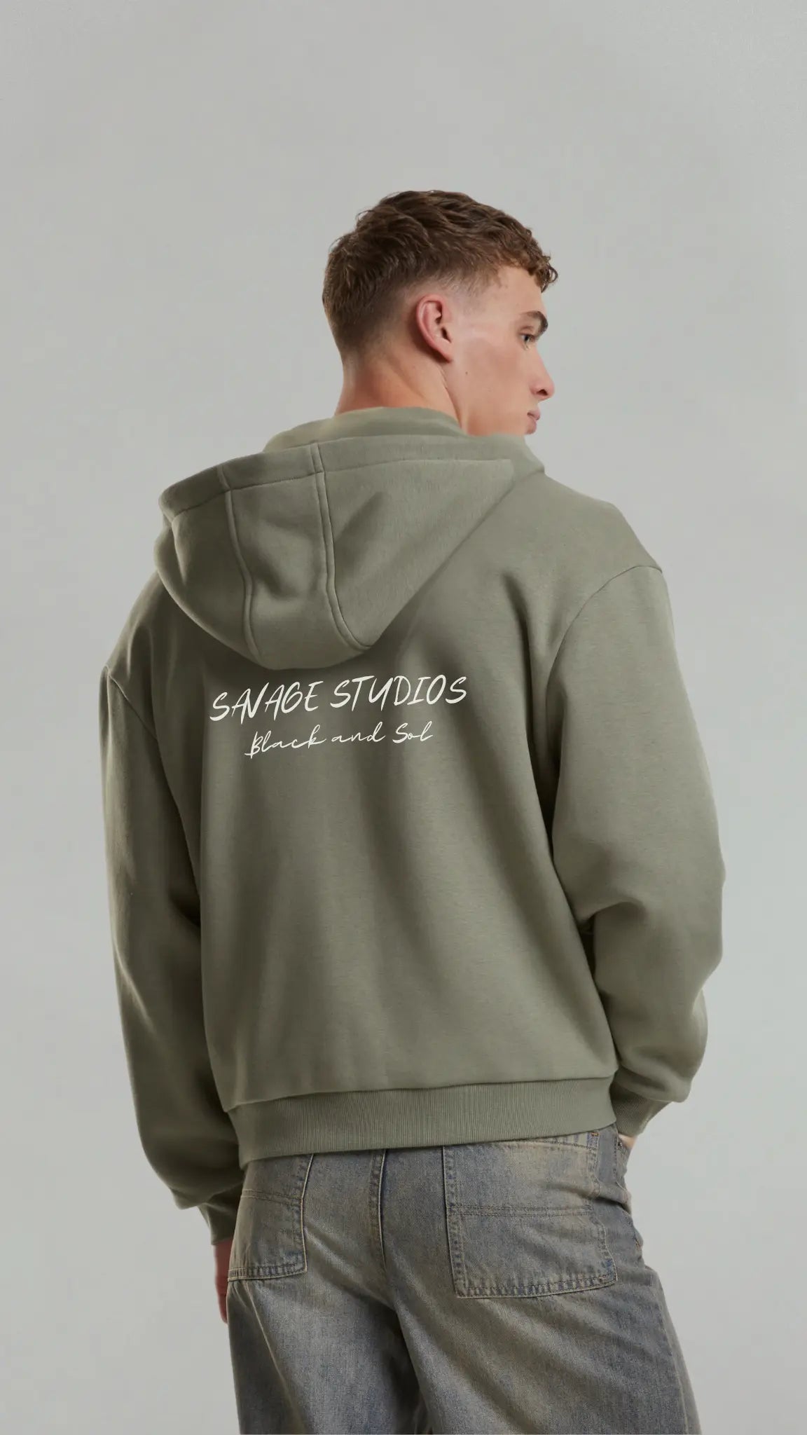 Savage Studios - hoodie BLACK AND SOL
