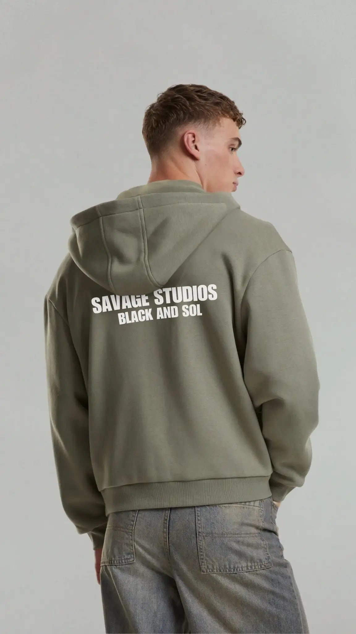 Savage Studios - hoodie BLACK AND SOL